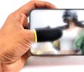 Finger Sleeves for PUBGG Mobile Gaming with Sensitive Touch and Thin Breathable Material (Black) (1Pair). 