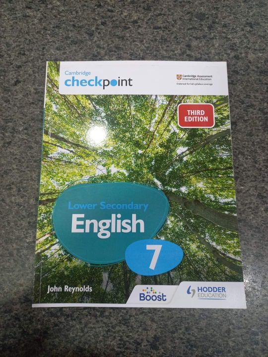 Cambridge lower secondary English book for grade 6'7'8