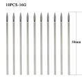 10pcs Surgical Steel Body Piercing Tool Kit Disposable Lip Belly Nose Ear Tragus Piercing Gas Sterilized Tattoo Needles 12-20G.