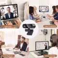 4K Webcam Video Camera 2K Autofocus Streaming Web Cam With Microphone 30fps USB Full HD 1080P Webcams for PC/Computer/Laptop.