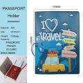 Fashion Emboss Women's Passport Cover Print Girls Boys ID Card Holder Travel Ticket Passport Case Drop Shipping. 