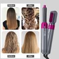 5 In 1 Hair Styler Portable With Five Attachments For Curly, Smooth, And Styling Hair For Ladies. 