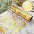 Sparkle Metallic Table Runners Gold Silver Thin Table Runner Glitter Sequin Metallic Foil Mesh Roll Birthday Party Decor Wedding. 