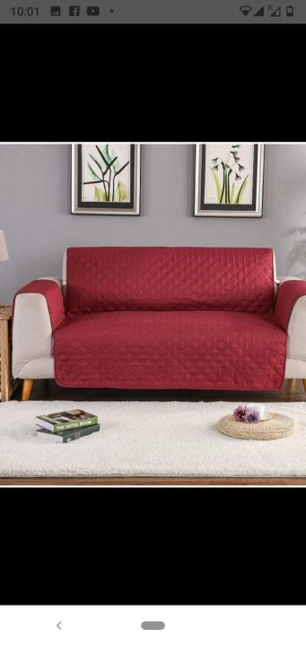 Quilted sofa cover