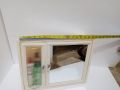 Style front storage box cabinet mirror double door for bathroom accessories cabinet. 