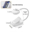 Mini Clip Book Lamp LED Table Lamp Eye Protection 3 Colors Battery Powered USB Night Light Portable Bedside Student Reading Lamp. 