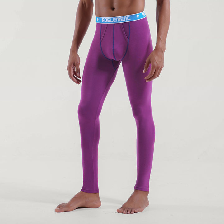 Men's long Johns single thin Modal tights slim long Johns men's leggings