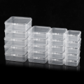 10pcs Plastic Box Rectangular Box Translucent Box Packing Box Storage Box Dustproof Solid Strong Jewelry Storage Case Container. 