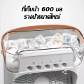 Mini cooling fan portable fan humidifier air purifier spray cooler with light cooling mist fan. 
