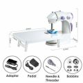 Multifunctional Electric Sewing Machine With Foot Pedal LED Light Home Miniature Sewing Machine Mini Electrical Appliance. 