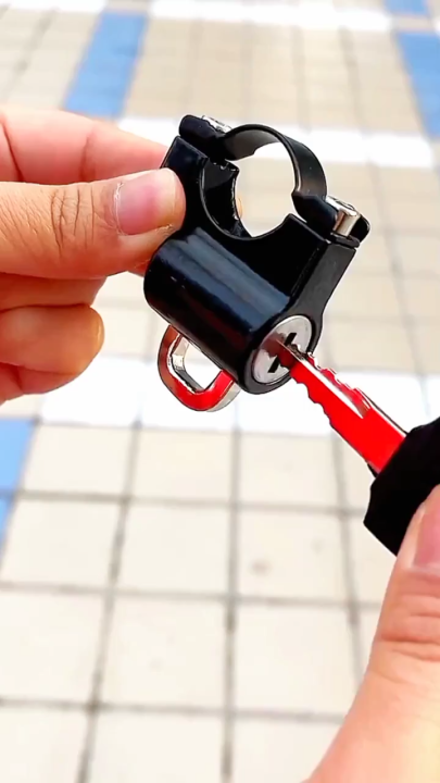 Multifunctional Motorcycle Helmet Security Lock - Keep Your Helmet Safe On Bicycle, Electric Scooter, Or Motorcycle