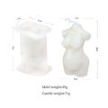 Artistic Naked Body Figure Silicone Soap Mould Pregnant Woman Wax 3D Female Oblique Shoulder Man Candle Mold Fragrant Decoration. 