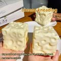 Taba Squishy Cheese Cube Stress Ball Shapeable Squeeze Ball Non Rebound Sensory Fidget Toys for Kids and Adults Relaxing . 