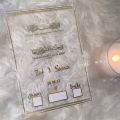 Personalised Nikah Acrylic Board, Fingerprint Contract, Wedding Fun. 