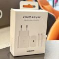 Samsung 45W PD Charger Super Fast Charging For Galaxy S25 Ultra Plus S24 S23 S22 A56 A55 A36 EU Adapter 5A Type C Cable Best for Samsung/oppo/Vivo/Googlepixel. 