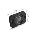 Digital Voltage Meter DC 12-24V Waterproof Round Meter Car Voltmeter with LED Digital Display Panel for Car Motorcycle Boat RV. 