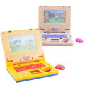 Simulation Notebook Computer Toy with Light Music Cartoon Characters Children's Enlightenment Multi-function Electronic Laptop. 