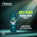 Rexona Men Motion Activated Natural Fresh with Charcoal Fresh 72hr 3X Stronger Protection Roll on 45ML (IMPORTED). 