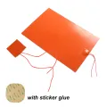 12V 220V Silicone Rubber Heating Pad Flat Heater Band Square Heated Bed Flexible Waterproof 3D Printer Glue Sticker Adhesive. 