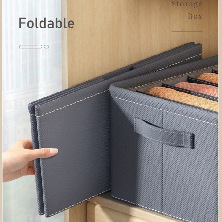 Thickened%20Pants%20Storage%20Box%20Foldable%209/7/6%20Grids%20Organizer%20for%20Jeans%20Sweatshirt%20Shirt%20Wardrobe%20Organizers%20of%20Cabinets%20and%20Drawer%20-%20Image%203