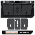 For Tesla Model YS Standard 2026 North America Front Trunk Mats TPE Storage Box Pad Protective Cover Cargo Line Seat Back Mat.