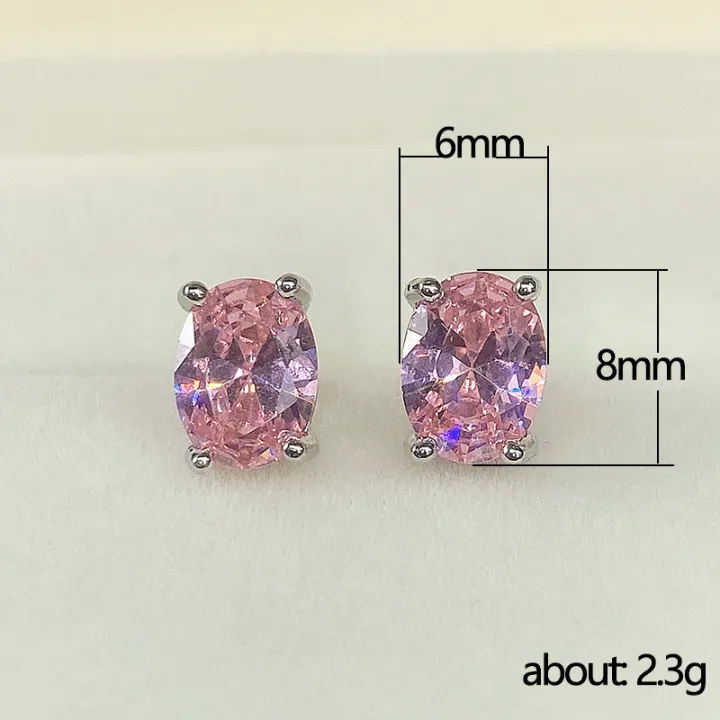 Huitan%20Simple%20Stud%20Earrings%20with%20Oval%20CZ%20for%20Lady%20Daily%20Wear%20Ear%20Accessories%20Teens%20Low-key%20Women's%20Earrings%20Statement%20Jewelry%20-%20Image%206