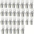 30pcs Metal Curtain Clips with Nylon Rollers For Curtain Rails Shower Curtains Door Curtains Curtain Accessories. 