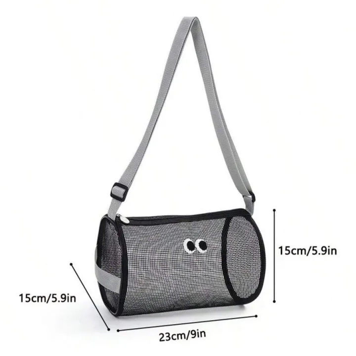 New%20women's%20mesh%20single%20shoulder%20bag%20large%20capacity%20cylindrical%20handbag%20daily%20makeup%20storage%20bag%20-%20Image%204