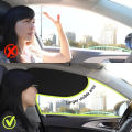Curved Car Side Window Sunshade Electrostatic Adsorption Sun Protection Heat Insulation Privacy Curtain Driver Side Universal. 