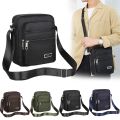 Four Layer Zipper Waterproof Single Shoulder Messenger Bag Business Bag Wallet.