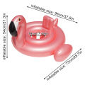 1PC Flamingo Cross-Shaped Inflatable Seat Ring, Summer-Reinforced Thickened Design for Pool & Beach Parties.