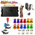 Pandora Saga Box DX Plus 20008 In 1 DIY Kit 5Pin Joystick Happ Style Push Button Arcade Game Console Cabinet for Bartop Machine. 