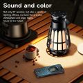 Camping light with inbuilt Bluetooth speaker. 
