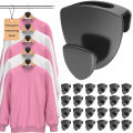 Upgraded 40lbs (Max) Heavy Duty Triangle Hanger Hooks Space Saving Hanger Connector Hook Plastic Hanger for Closet Organizer. 