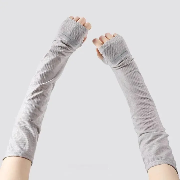 Women%20Men%20Sun%20Protection%20Ice%20Sleeves%20Summer%20Travel%20Outdoor%20Cycling%20Beach%20Gloves%20Arm%20Guard%20UV%20Protection%20Loose%20Breathable%20Sleeves%20-%20Image%205