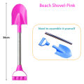 Children Beach Shovel 56cm Stainless Steel Pointed Shovel Toy Sand Snow Thickened Play House Beach Shovel Outdoor Toys Kids Gift. 
