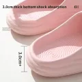 Women's Super Soft Eva Thick Platform Slides, Minimalist And Comfortable Indoor Bathroom Non-Slip Slippers, Women's Slippers. 