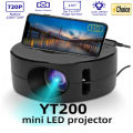 YT200 Smart Projector Auto Focus Android LED HD Projetor Supports Decoding 1080P Videos Home Cinema Outdoor Portable. 