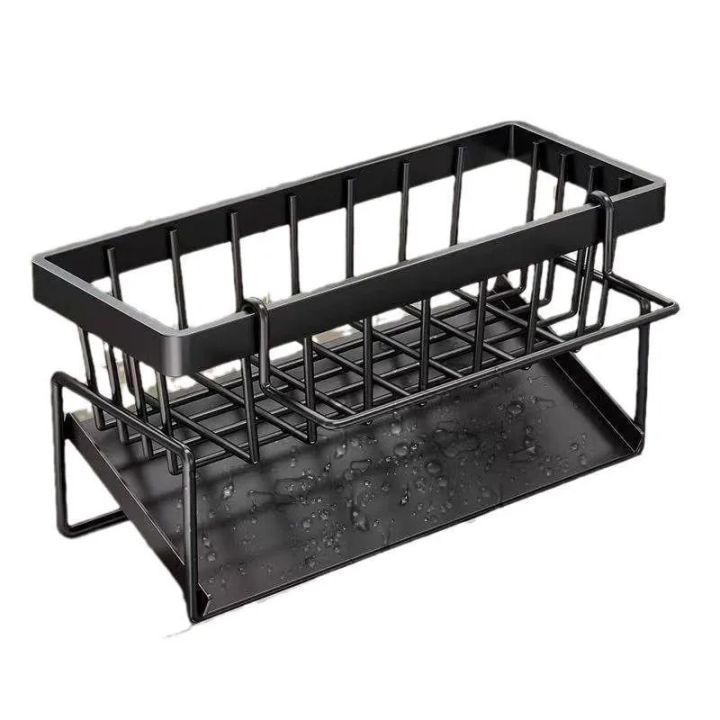 Sponge%20Holder%20for%20Kitchen%20Sink,%20Plastic%20Auto%20Draining%20Kitchen%20Sink%20Organizer,%20Sink%20Caddy%20with%20Removable%20Brush%20Holder%20-%20Image%207
