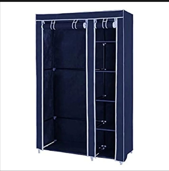 2%20Door%20Storage%20Wardrobe%20Foldable%20and%20Movable%20Cloth/Fabric%20Wardrobe%20with%20Zip%20Up%20Collapsible%20Cupboard%20-%20Image%202