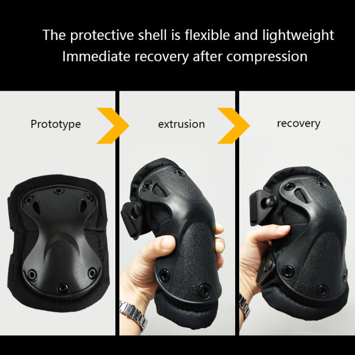 Outdoor%20%20Protective%20Gear%20Set%20Of%204%20Knee%20Pads%20Elbow%20Pads%20For%20Outdoor%20Cycling%20Mountaineering%20And%20Hiking%20Protection%20Sports%20-%20Image%204