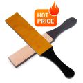 NEWGenuine Leather Straight Razor Folding Knife Sharpening Shave Sharpener Sharpening Belt polishing Leather and polishing paste. 