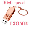 High speed USB Flash Drive 128MB Rotation Pen Drive Pendrive USB Memory Stick Business Promotion Gifts U disk. 
