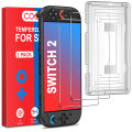 BEBONCOOL 2-Pack Tempered Glass Screen Protector for Switch2,9H Hardness with Alignment Tool, Anti-Fingerprint, HD Clear. 