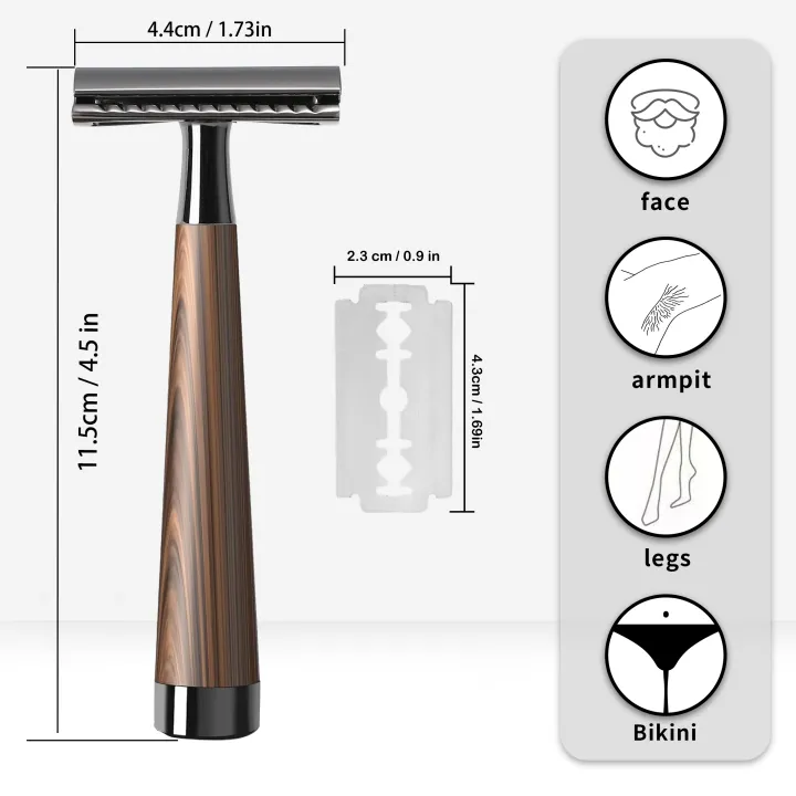 Double%20Edge%20Safety%20Razor,%20Zinc%20Alloy%20Handle%20Razor%20with%205%20Swiss%20Stainless%20Steel%20Blades,%20Heavy%20Duty%20Eco-Friendly%20Razor%20f%20-%20Image%204