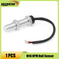 1pc 16mm Hall Sensor for Tachometer Pulse Signal Speedometer Speed Sensor M16 Three Wires Hall Magnetic Induction Sensor. 