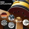 100Pcs 125mm 8 Hole Sanding Discs Hook Loop Adhesive Sandpaper 60Grit-1000Grit Sanding Paper 5Inch Sanding Disc Polishing Tools. 