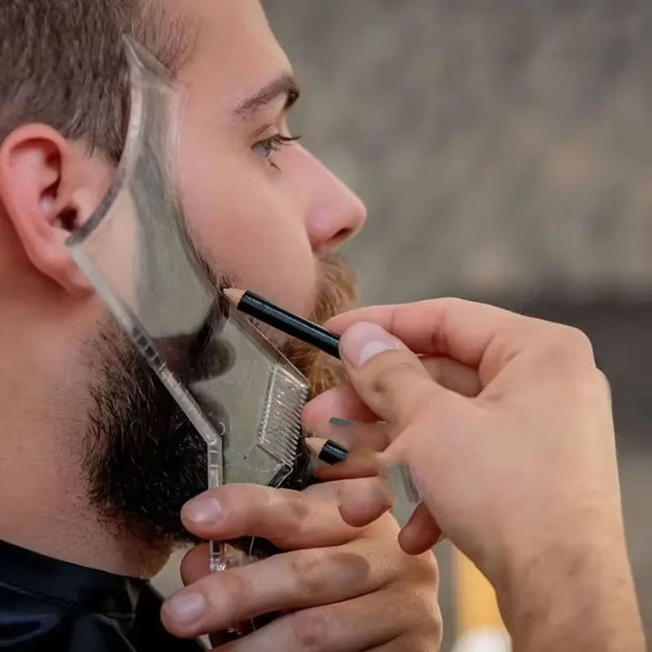 Beard%20Styling%20Comb%20Clear%20Beard%20Ruler%20Men's%20Care%20Comb%20Sideburns%20Beard%20Trim%20Contour%20Tool%20-%20Image%203