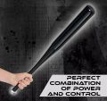 Professional Hard Grip Wooden Bat Self Protection Bat for Families Youth Baseball Bat (Pack of 1), Baseball Bat Hardball Stick Training Endurance Rod Outdoor Sport (Black), Heavy Duty Wooden Baseball Rounders Softball Bat. 