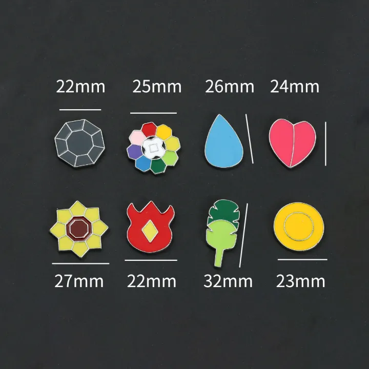 Pokemon%20Gym%20Badges%20Kanto%20Johto%20Hoenn%20Sinnoh%20Unova%20Kalos%20League%20Region%20Orange%20Islands%20Pins%20Brooches%20Box%20Set%20Pocket%20Monster%20-%20Image%204